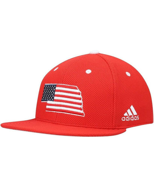 Men's Scarlet Nebraska Huskers On-Field Baseball Fitted Hat