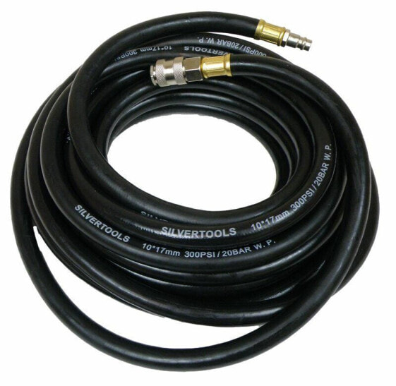 Пневматический кабель 10 х 17 мм 20 млн резина, с разъемами