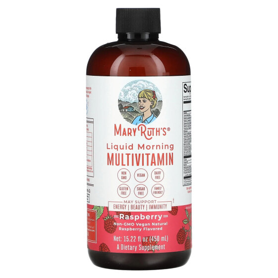 Liquid Morning Multivitamin, Raspberry, 15.22 fl oz (450 ml)