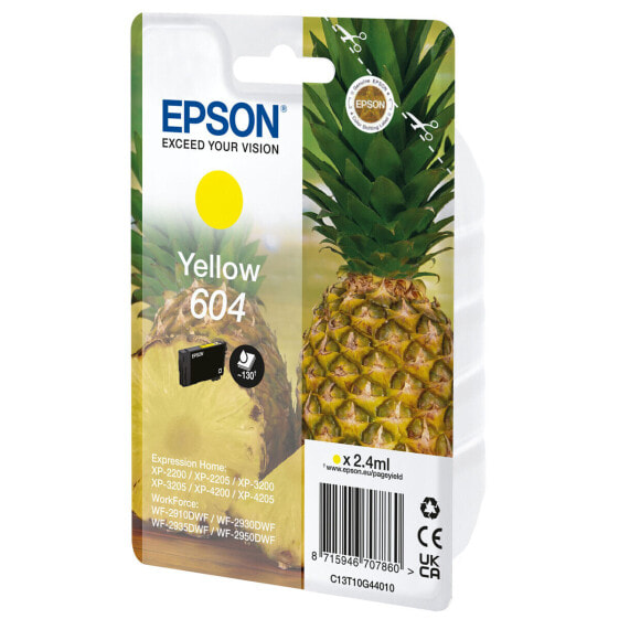 Картридж с оригинальными чернилами Epson 604 Жёлтый