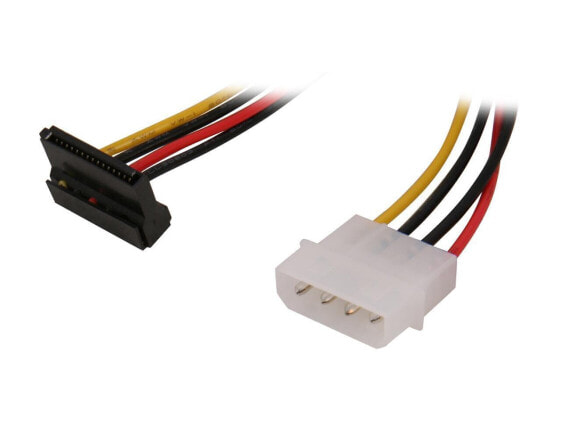 StarTech.com SATAPOWADAPR 6 in. 4 Pin Molex to Right Angle SATA Power Cable Adap