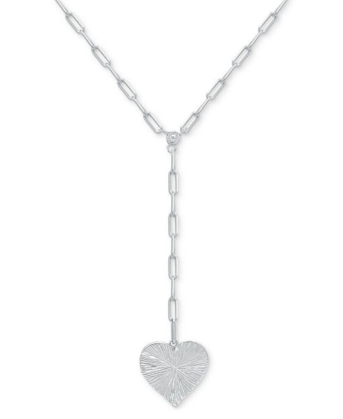 Giani Bernini radiant Heart Lariat Necklace, 16" + 2" extender, Created for Macy's
