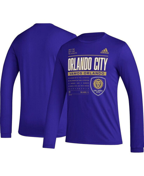 Men's Purple Orlando City SC Club DNA Long Sleeve T-shirt