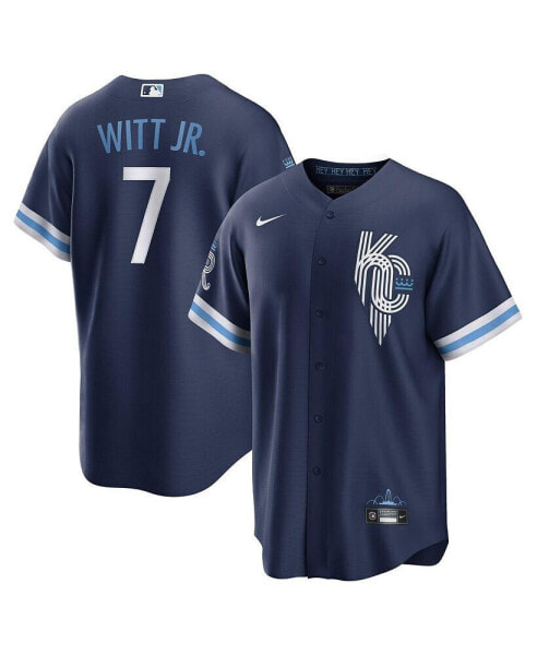 Men's Bobby Witt Jr. Navy Kansas City Royals City Connect Replica Player Jersey