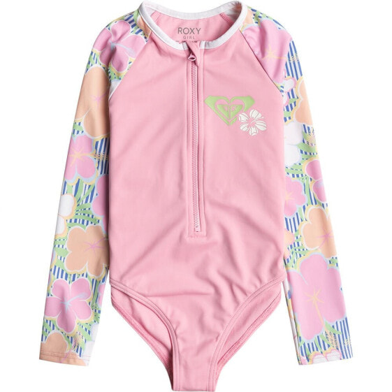 Roxy Tiny Flower Onesie Long Sleeve Body Rashguard