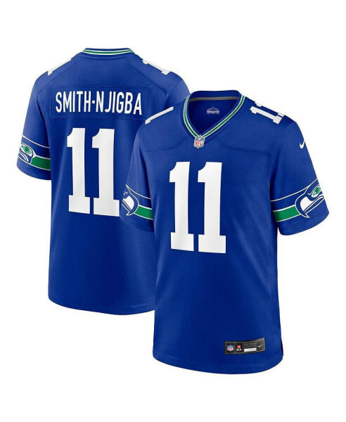 Men's Jaxon Smith-Njigba Royal Seattle Seahawks Throwback Player Game Jersey