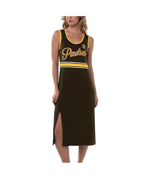 Платье женское Maxi Field San Diego Padres коричневое G-III 4Her by Carl Banks