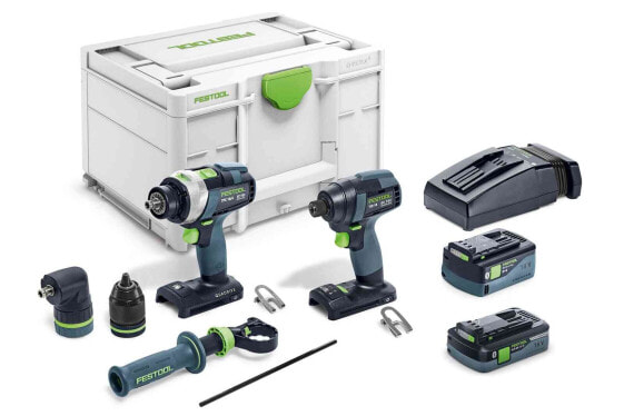 Festool Schrauber- und Bohrer-Set TID 18 5,0/4,0-Set TPC 18/4, 1x 4,0/5,0 AH