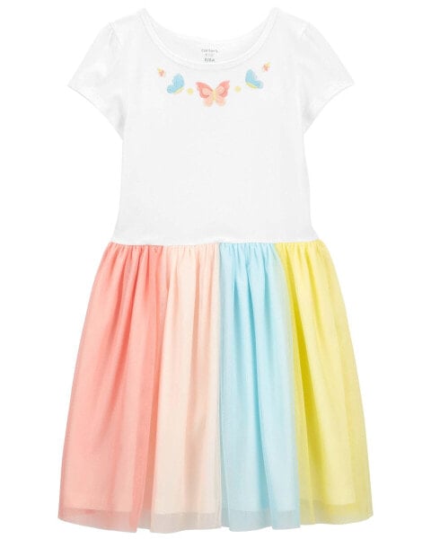 Kid Rainbow Tutu Dress 6-6X