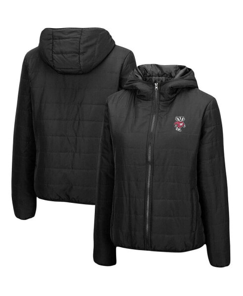 Пуховик женский Colosseum Wisconsin Badgers Arianna Full-Zip черный