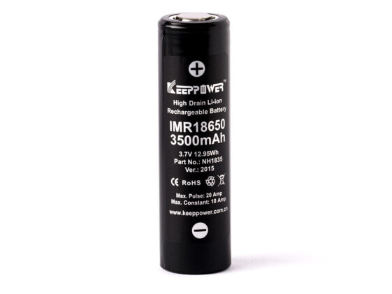 ALLNET IMR18650 - Rechargeable battery - 3.7 V - 2 pc(s) - 3500 mAh - Black - Silver - CE - RoHS