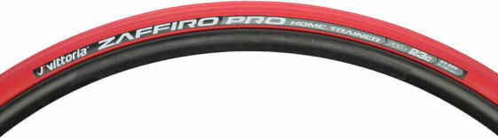 Vittoria Zaffiro Pro Home Trainer Tire: Folding Clincher, 700x23, Red