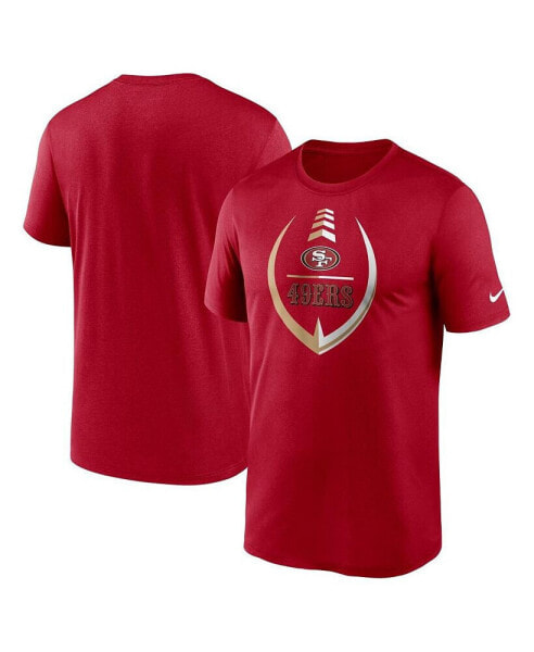 Men's Scarlet San Francisco 49ers Icon Legend Performance T-shirt