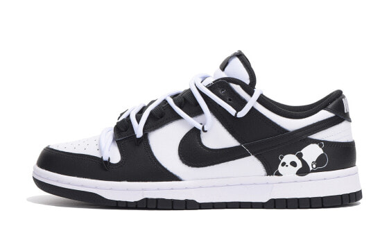 【定制球鞋】 Nike Dunk Low 解构 熊猫 高街 低帮 板鞋 男款 黑色 / Кроссовки Nike Dunk Low DD1391-100