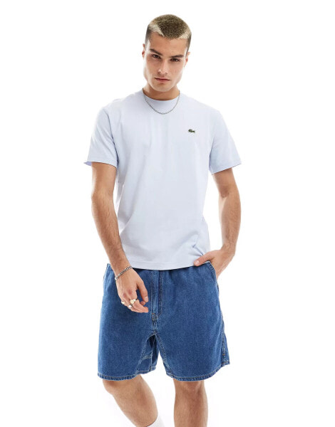 Lacoste logo classic fit t-shirt in light blue