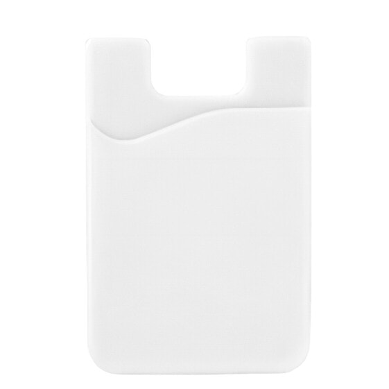 Аксессуар для смартфона Hurtel самоклеющийся силиконовый карман для кредитных карт белого цвета
