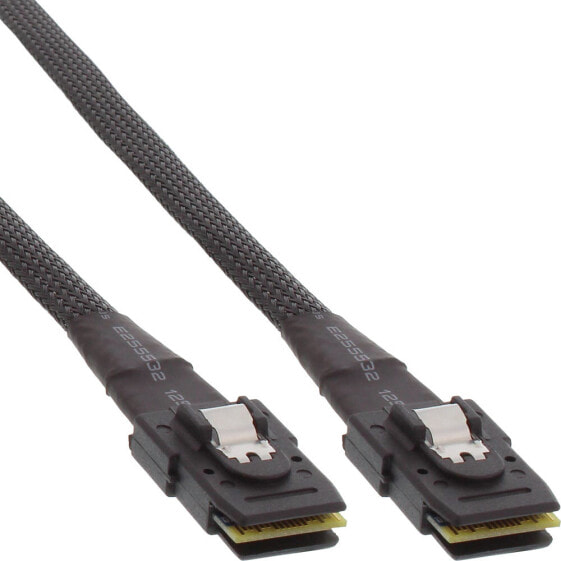 InLine SAS cable int. Mini-SAS SFF-8087 to Mini-SAS SFF-8087 - w/Sideband - 0.75m