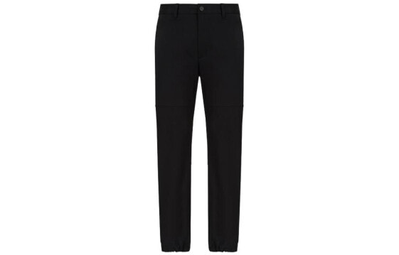 Широкие мужские брюки Armani Exchange FW22 черного цвета