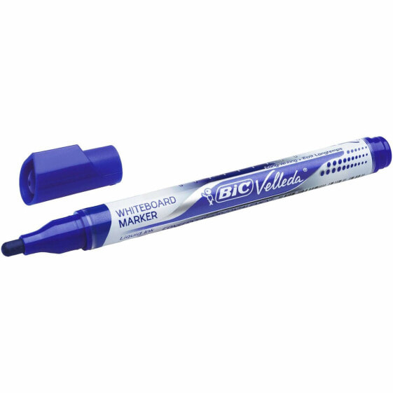 Фломастер синий BIC Velleda (12 штук)