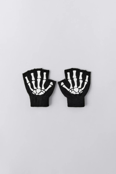 GLOW-IN-THE-DARK SKELETON GLOVES