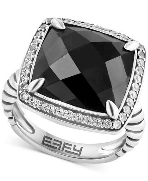 Кольцо EFFY Onyx & White Topaz SWA110