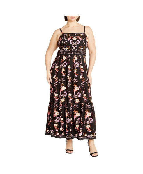 Plus Size Molly Print Maxi Dress