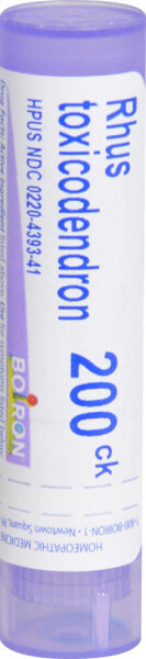 Boiron Rhus Toxicodendron 200Ck   Гомеопатическое средство при боли в суставах 80 пеллет