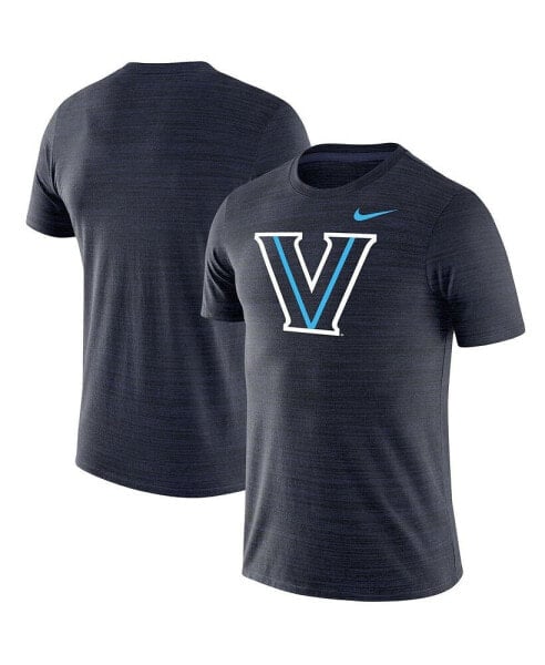 Men's Navy Villanova Wildcats Big and Tall Velocity Space-Dye Performance T-shirt
