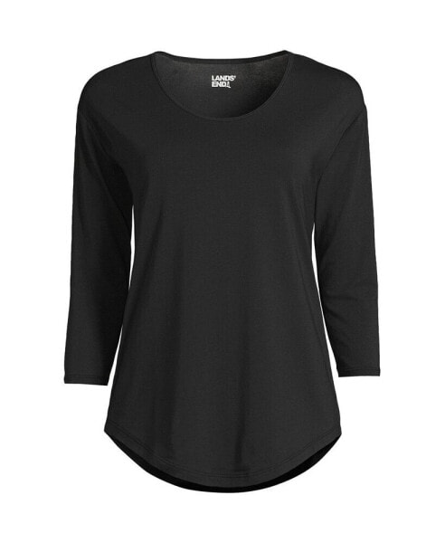 Women's 3/4 Sleeve Lightweight Jersey Tunic