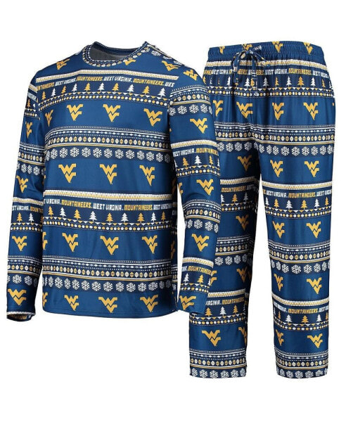 Пижама Concepts Sport WVU Mountaineers Ugly Sweater