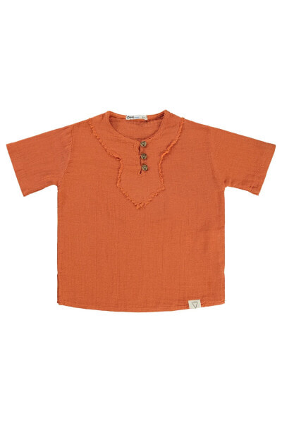 Рубашка для малышей Civil Boys Оранжевая 6-9 лет