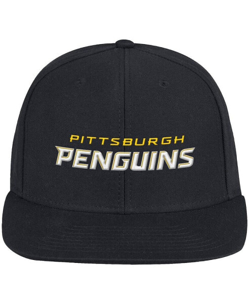 Men's Black Pittsburgh Penguins Snapback Hat