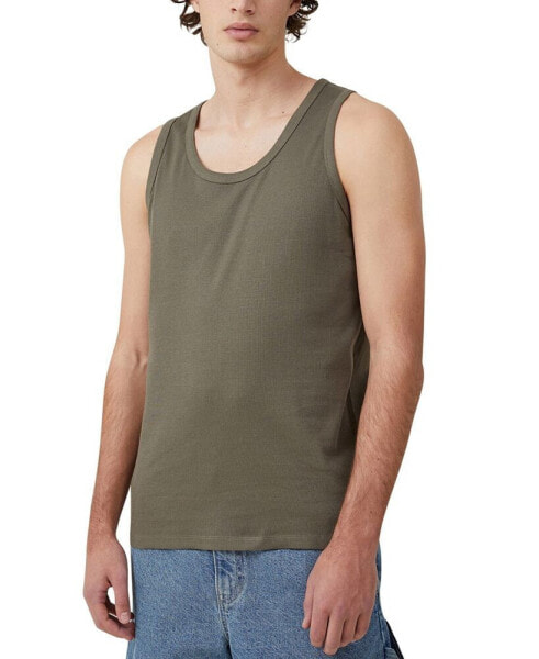 Men's Loose Fit Rib Tank