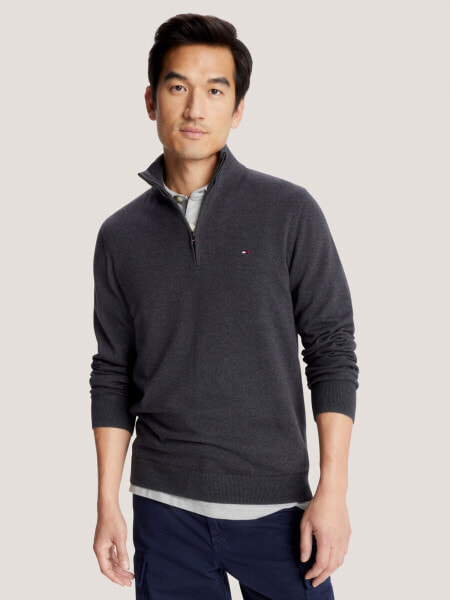 Flag Logo Quarter-Zip Sweater