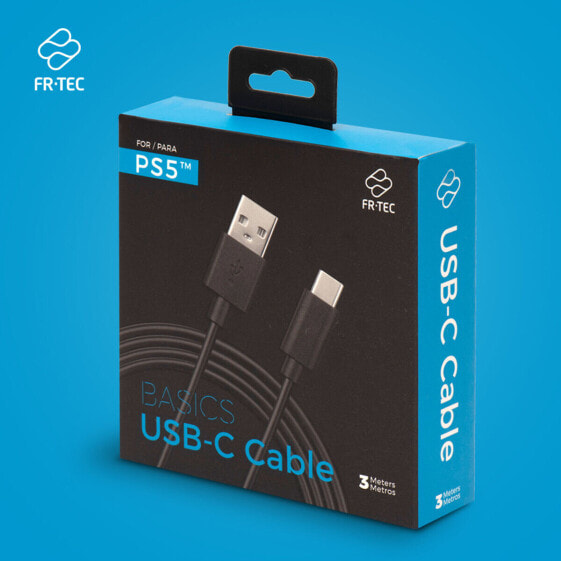 Кабель USB A — USB C FR-TEC FT0029 Чёрный 3 m
