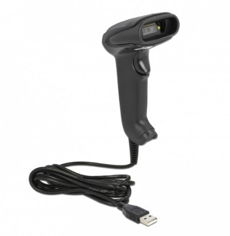 Сканер штрих-кодов LED Delock 1D/2D ручной с USB-кабелем немецкая версия