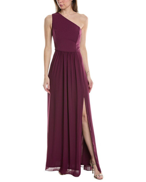 Adrianna Papell One-Shoulder Gown Women's