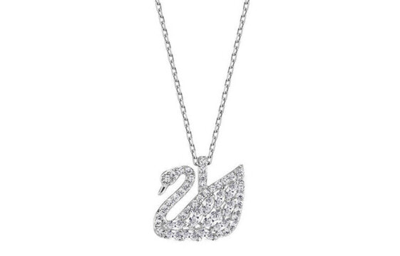 Swarovski施华洛世奇 Swan Lake 小号轻奢 爱恋天鹅 项链 女款 镀白金色 # 礼物 / Swarovski Swan Lake 5296469