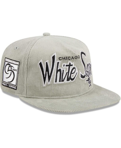 Men's Gray Chicago White Sox Corduroy Golfer Adjustable Hat