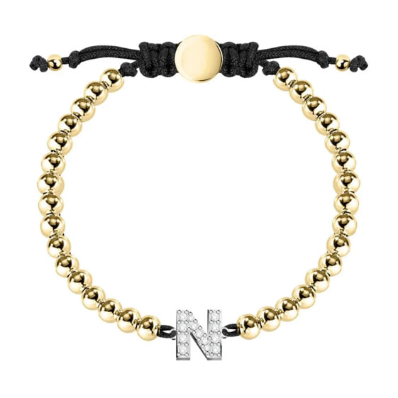 LE PETITE STORY Boules Letter N bracelet