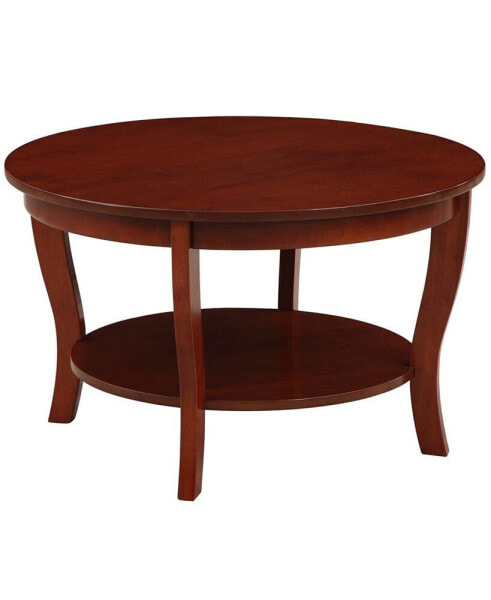 30" Medium-Density Fiberboard American Heritage Round Coffee Table