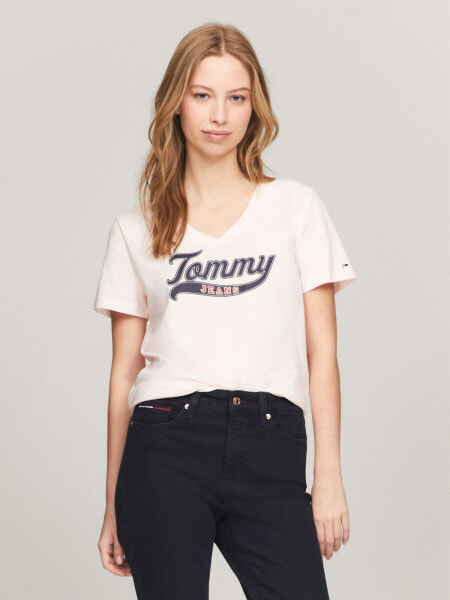 Tommy Logo V-Neck T-Shirt