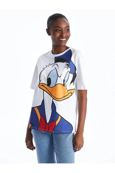 Футболка LC WAIKIKI Donald Duck Print Oversize Lady