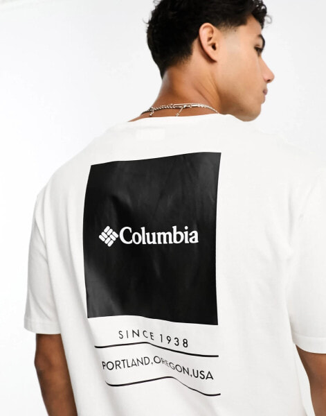 Columbia Barton Springs t-shirt in white Exclusive at ASOS