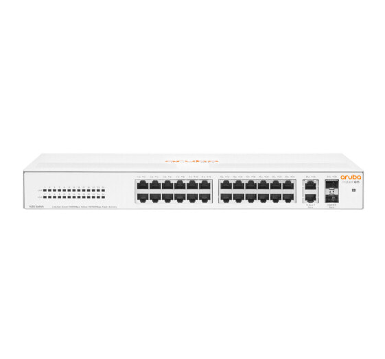 HPE Instant On 1430 26G 2SFP - Unmanaged - L2 - Gigabit Ethernet (10/100/1000) - Full duplex - Rack mounting - 1U