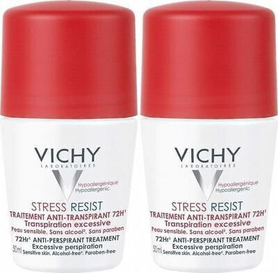 A set of ball antiperspirants against excessive sweating (Stress Resist 72H) 2 x 50 ml