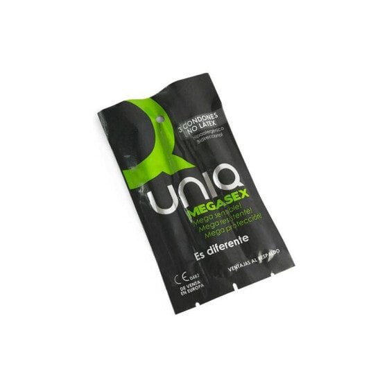 Презервативы без латекса Uniq Megasex Extra Thin 3 шт.