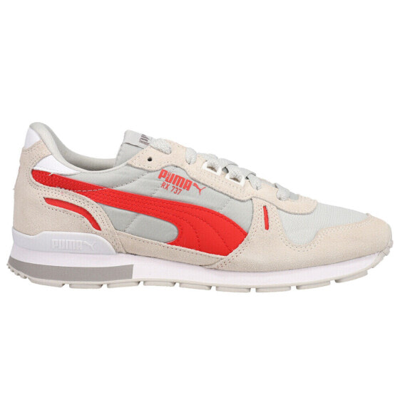 Puma Rx 737 Og Lace Up Mens Beige, Grey Sneakers Casual Shoes 38671401