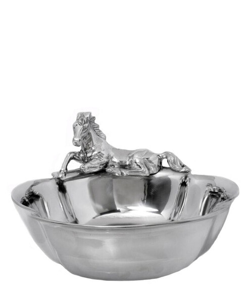 Designs Aluminum Figural Horse Bowl