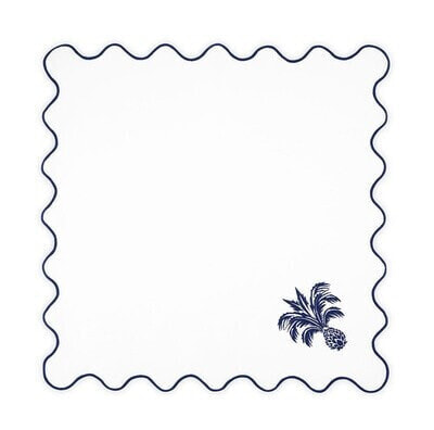 ANANAS NAPKIN BLUE AND WHITE